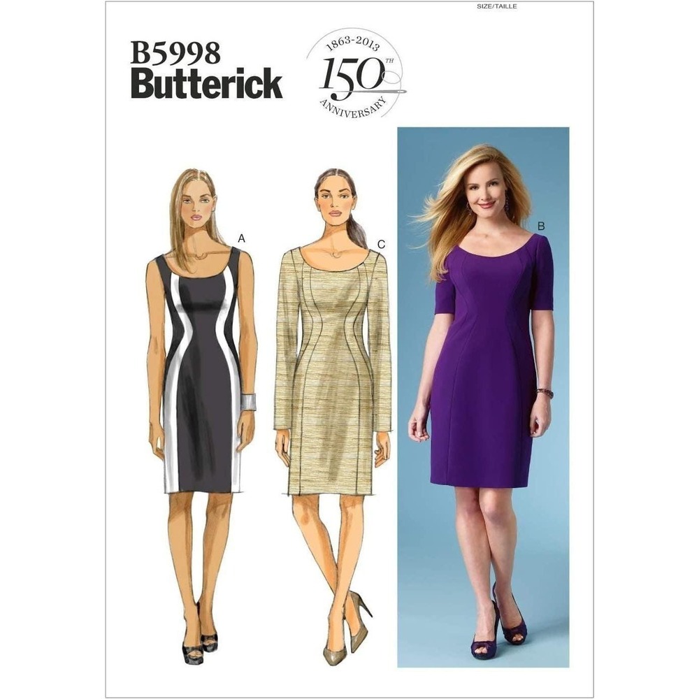 Butterick Sewing‎ Pattern 5998 Dress Misses Size 8-16